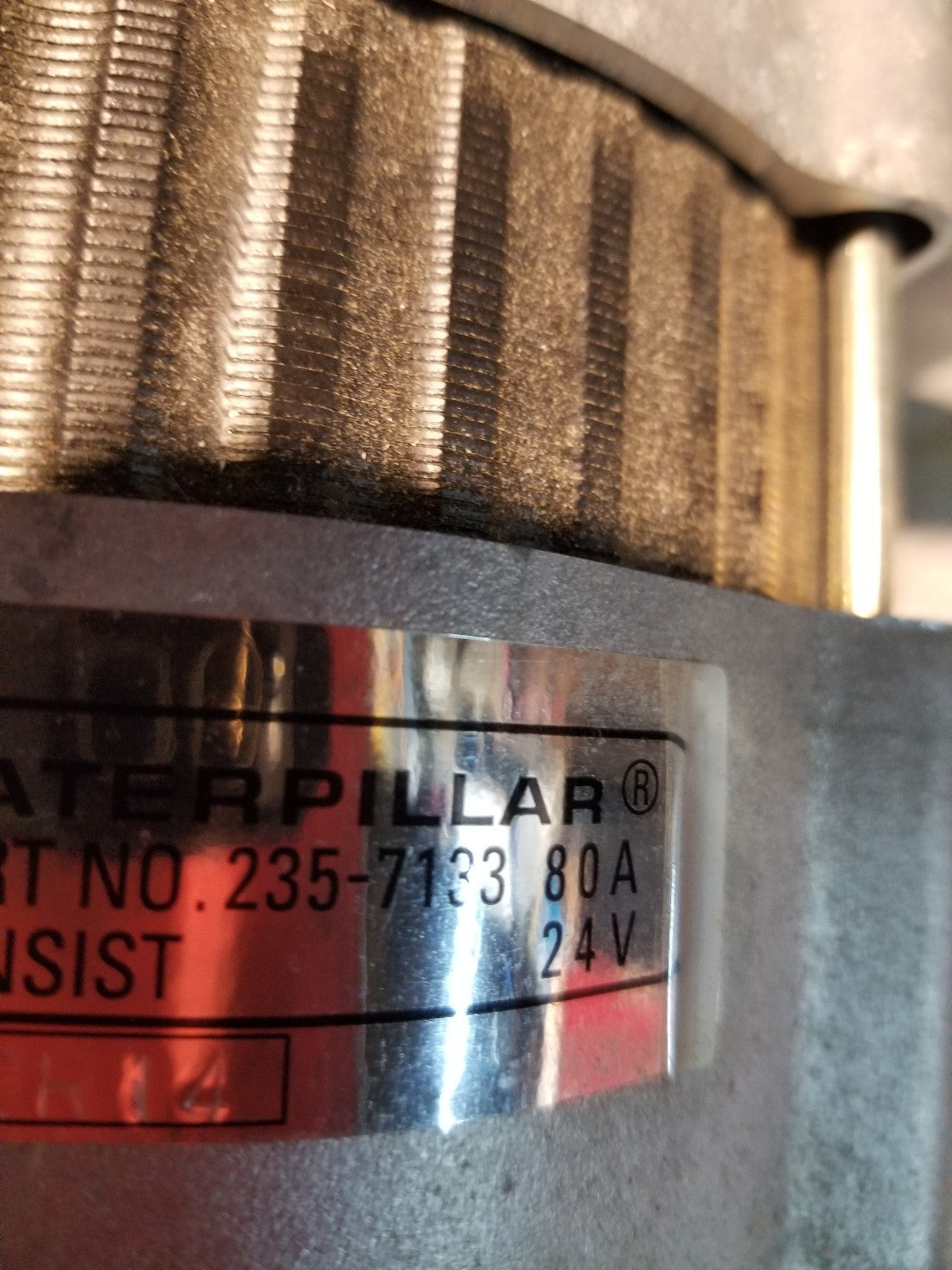 GENUINE CAT 235-7133 80A Alternator OEM Caterpillar 24v 2357133