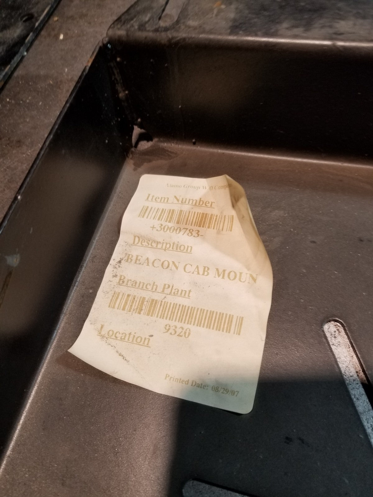 SCHWARZE 3000783 BEACON CAB MOUNT