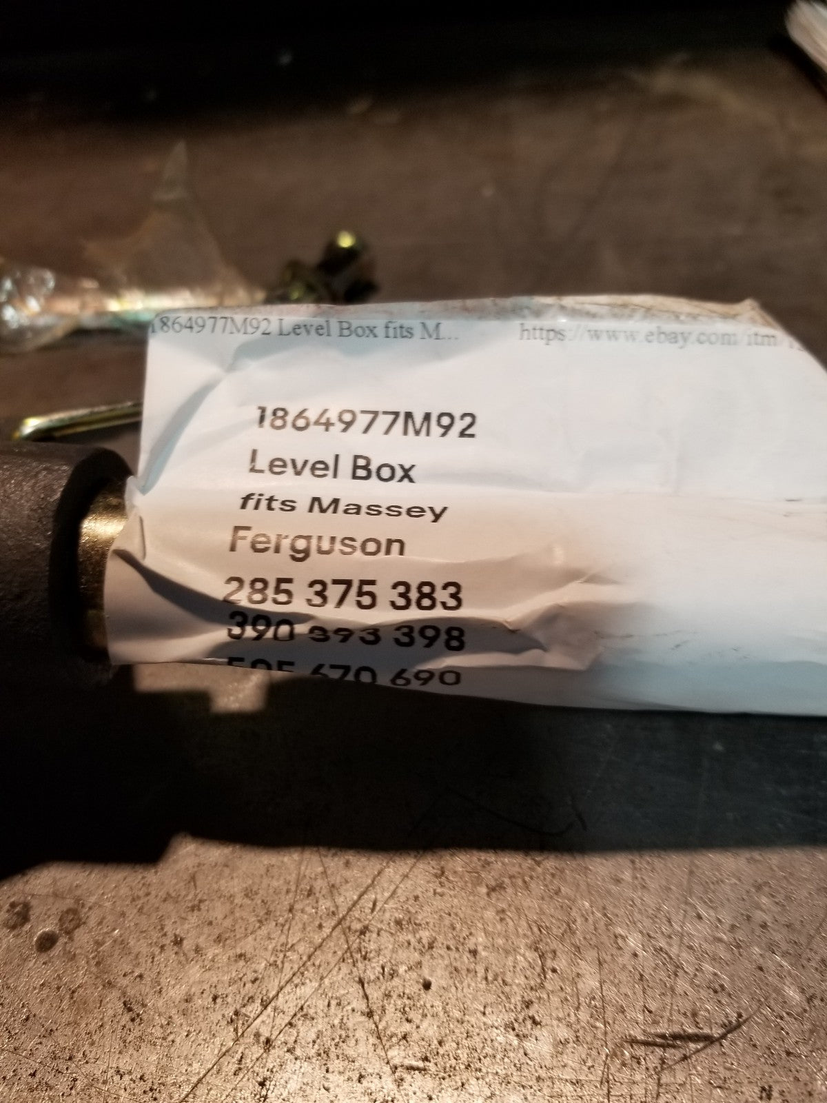 1864977M92 RH Level Box Assembly Fits Massey Ferguson 50E 175 185 265