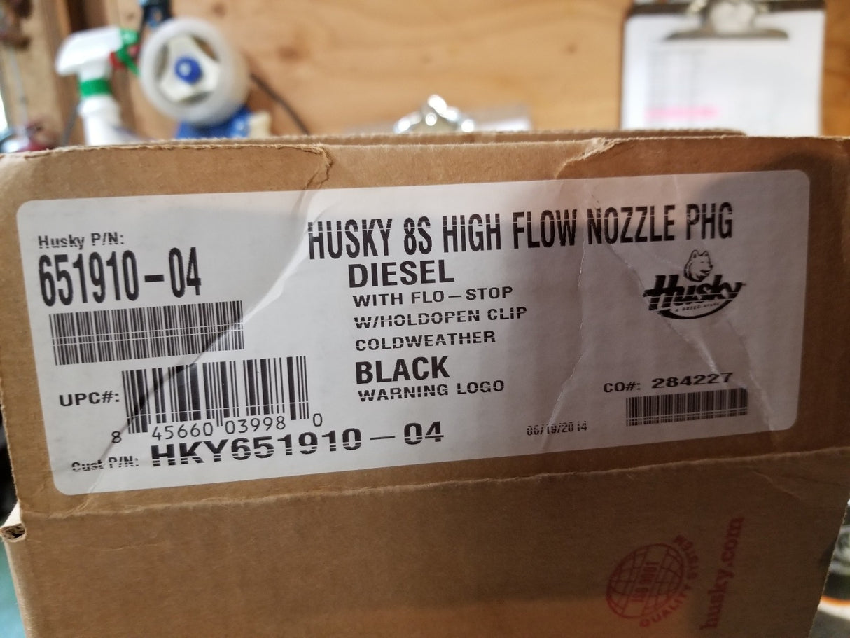 651910-04 HUSKY 8S Heavy Duty Pressure Activated Diesel Nozzle 1 INCH INLET
