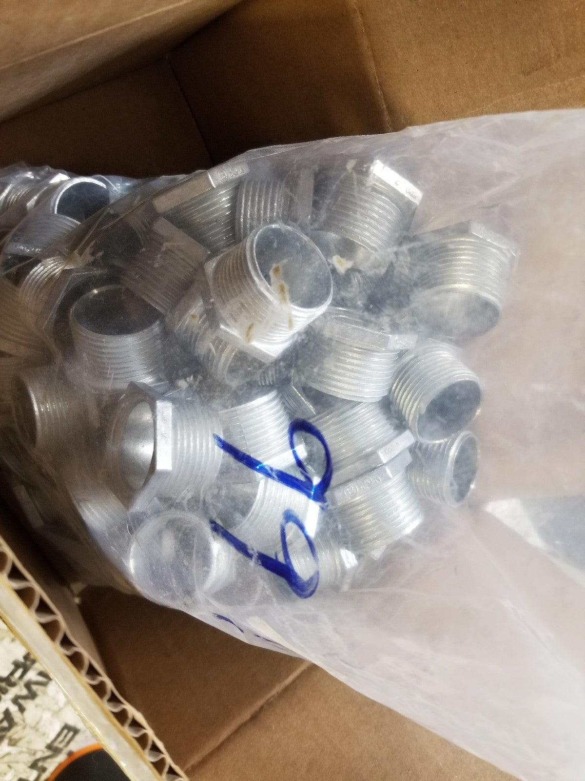 BOX OF 99PC -  3/4 in. Rigid Chase Conduit Nipple , 90702 ZINC