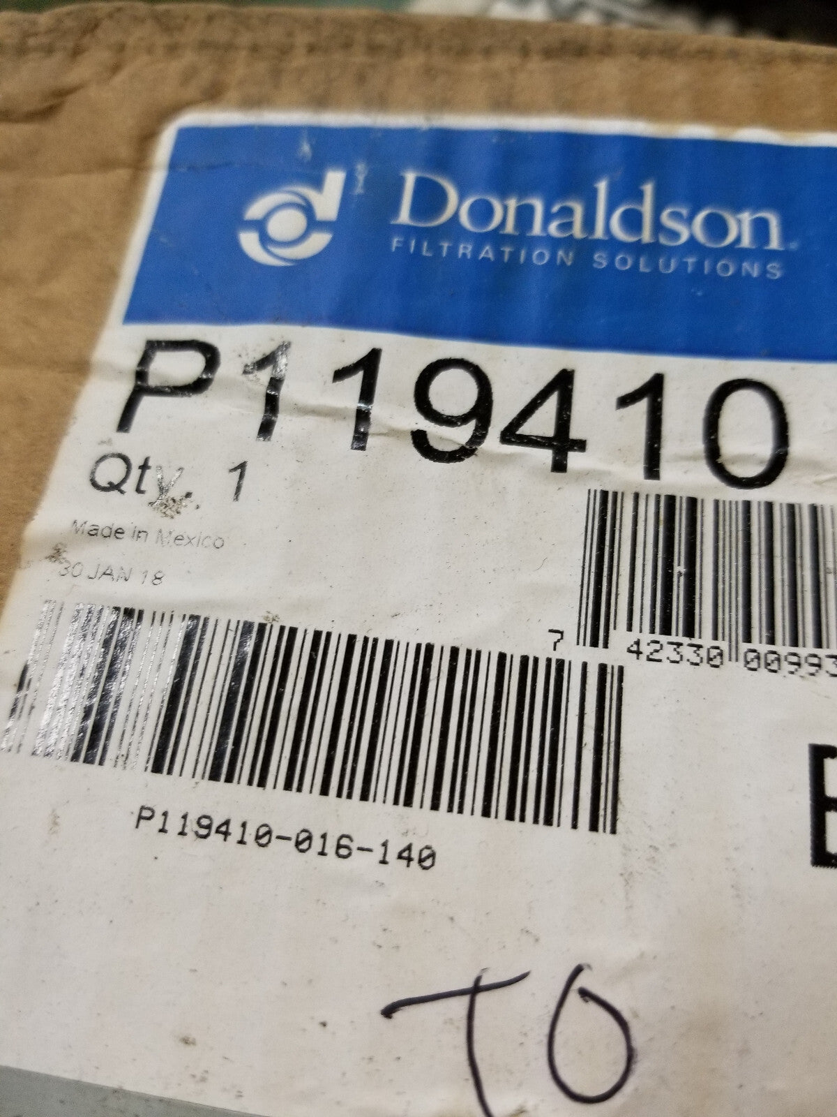 DONALDSON SAFETY AIR FILTER P119410