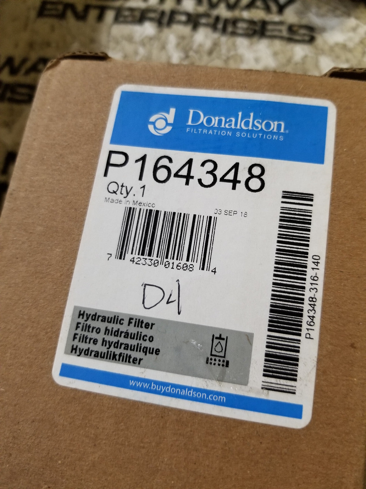 Donaldson Hydraulic Filter Spin-on- P164348