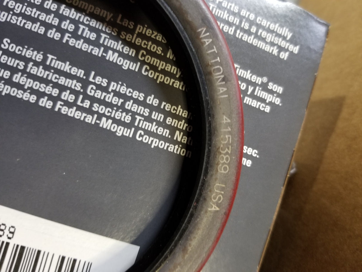 415389 TIMKEN SEAL 3.625 in Shaft Dia., 4.504 in OD, 0.469 in Overall Width