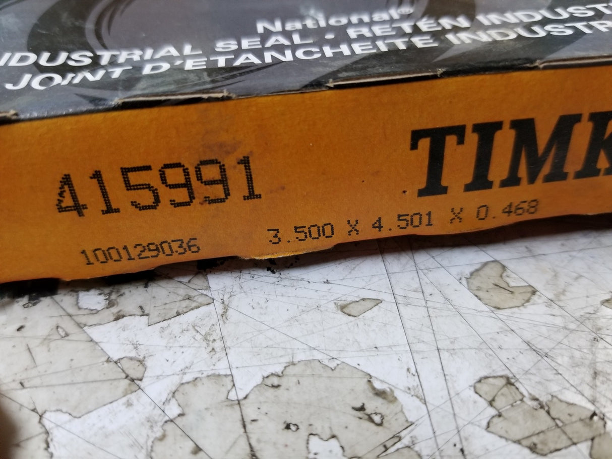 415991 TIMKEN SEAL 3.500 in Shaft Dia., 4.506 in OD, 0.469 in Overall Width