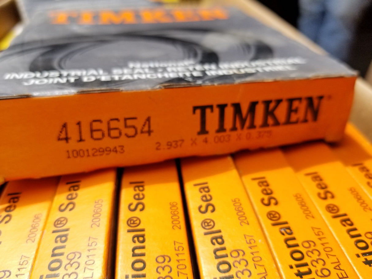 416654 TIMKEN SEAL 2.937 in Shaft Dia., 4.008 in OD, 0.375 in Overall Width