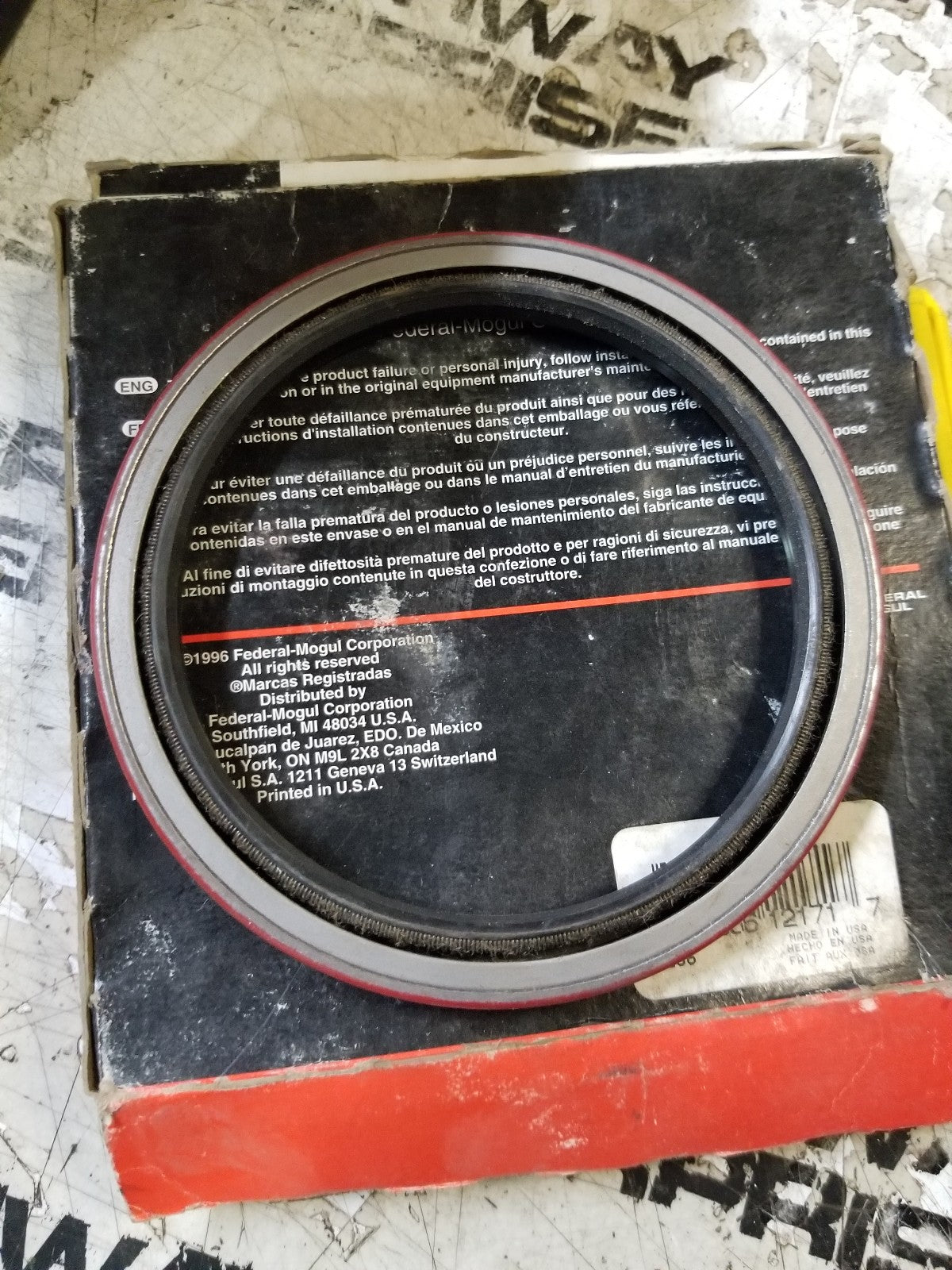 417210 FEDERAL MOGUL  3.875 in Shaft Dia., 4.756 in OD, 0.375 in Overall Width