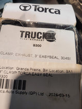 LOT OF 8PC - B300 TruckEx SS Exhaust Band Clamp 3"