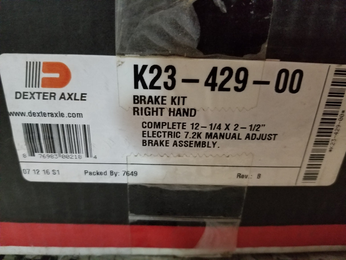 DEXTER K23-429-00 BRAKE ASSEMBLY