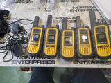 LOT OF 5 DEWALT 2 WAY RADIOS DXFHJJ