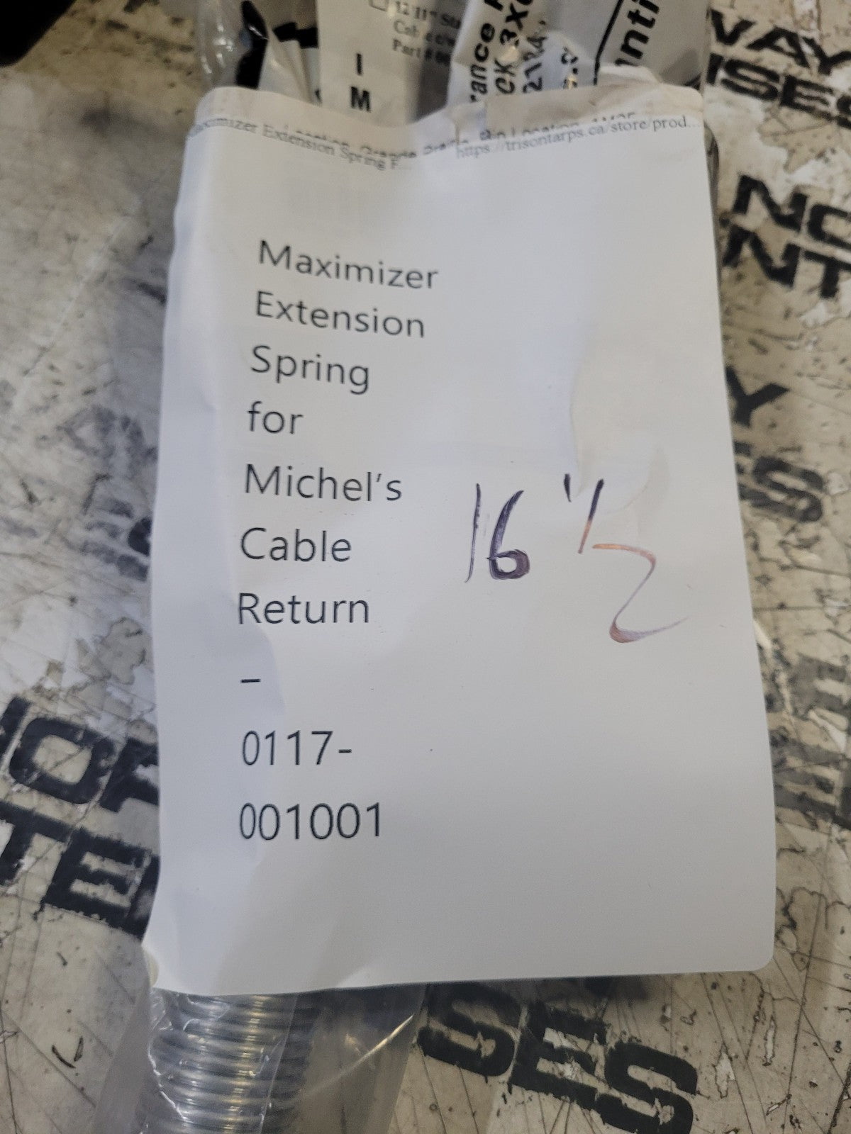Michel's Industries Ltd - 0117-001000 - EXTENSION SPRING
