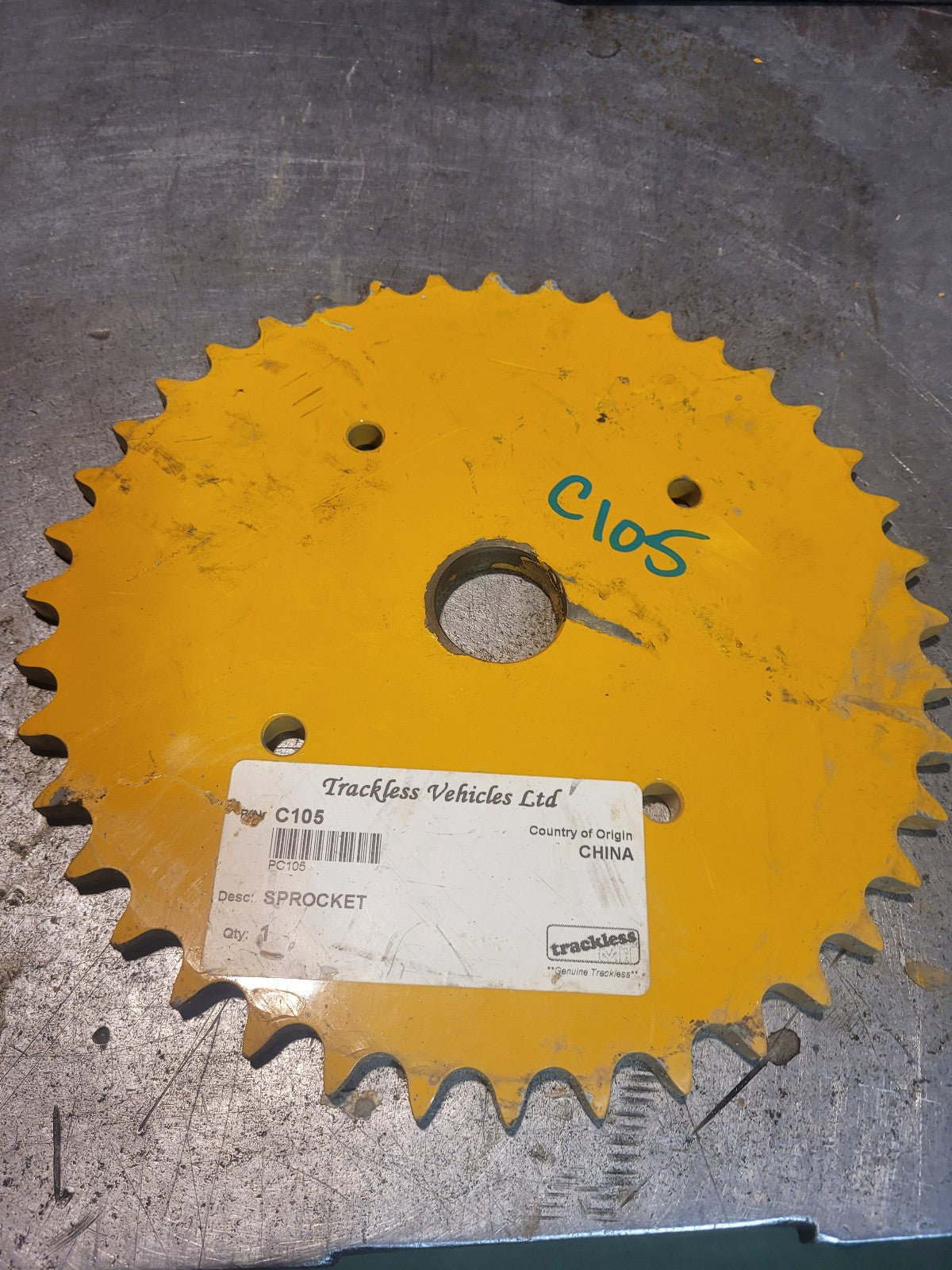 C105 Sprocket for Trackless Snowblower