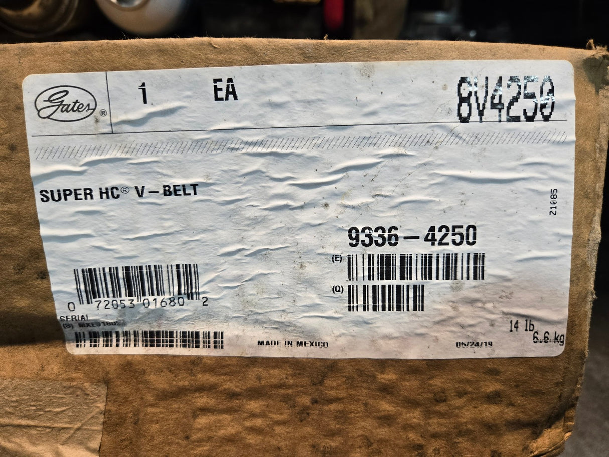 8V4250 GATES 9336-4250 SUPER HC V-BELT