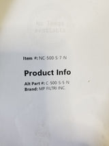 C-500-S-5-N CHECK VALVE 5PSI MP FILTRI