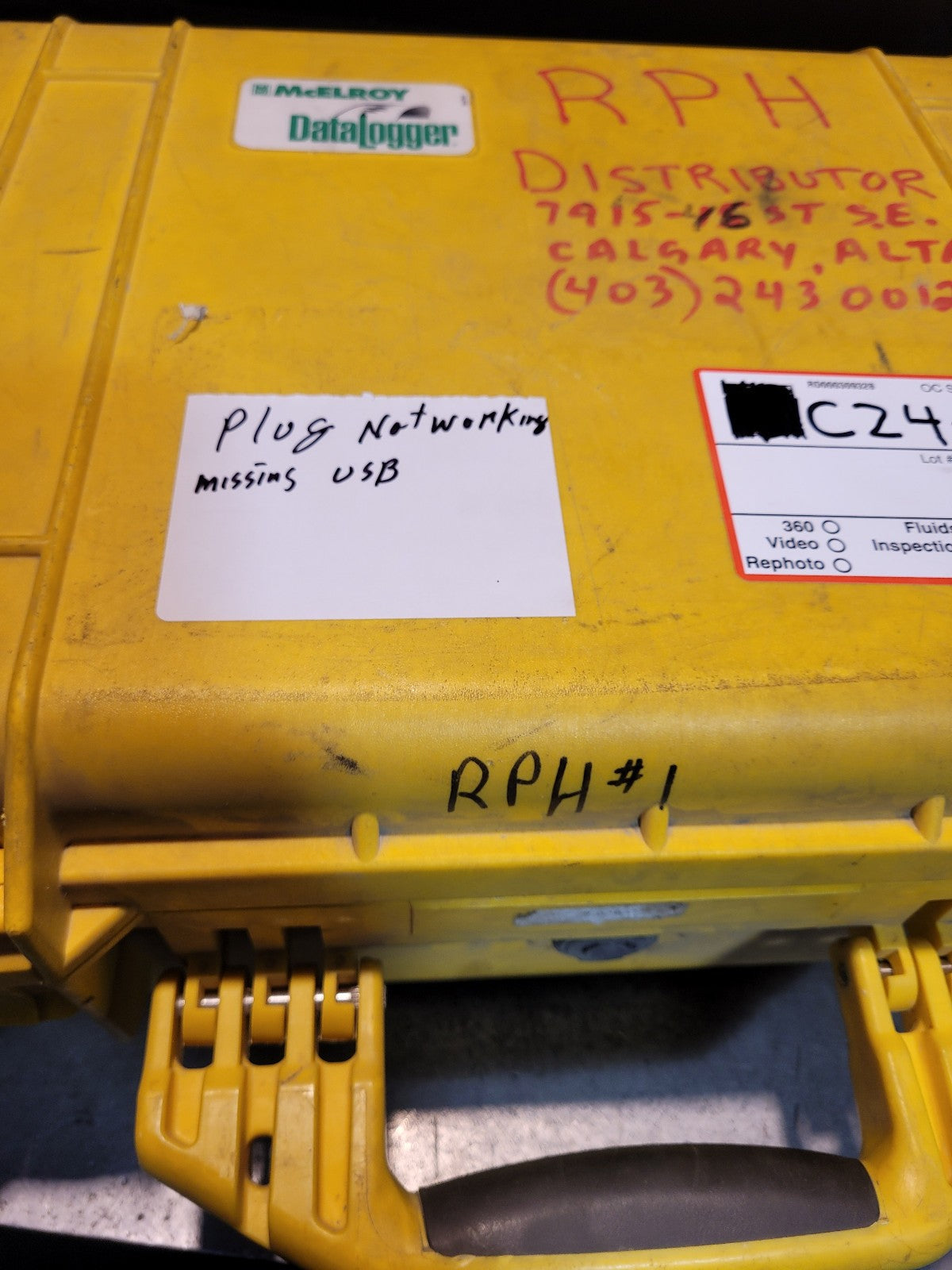 MCELROY DATALOGGER DL4501 MDL3-0015 WITH CASE