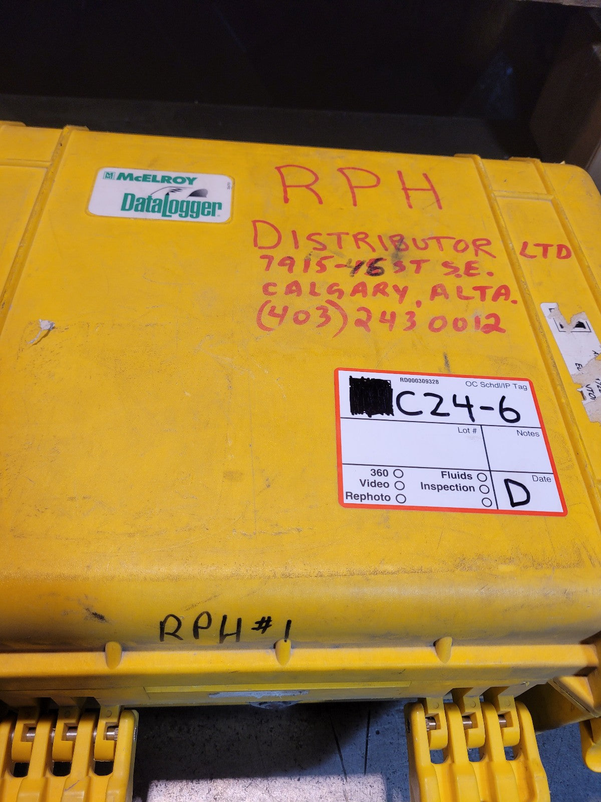 MCELROY DATALOGGER DL4501 MDL3-0015 WITH CASE