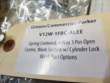V12W-1FBC-ALEE gresen valve 254287 121296  spring centered