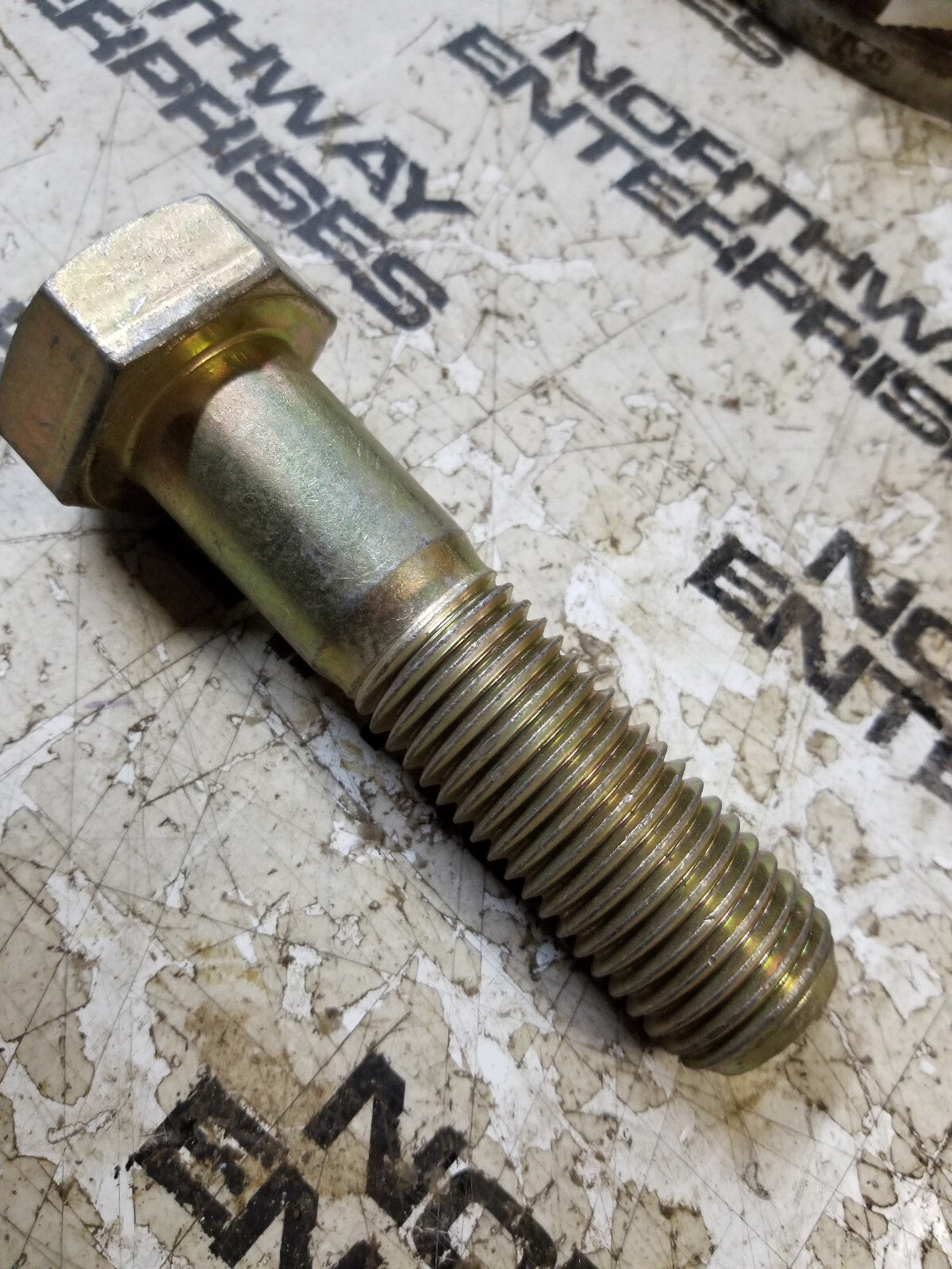 LOT OF 12 BOLTS CATERPILLAR 7X-2583: M30-3.5 x 120mm Hex Head Bolt 7X2583