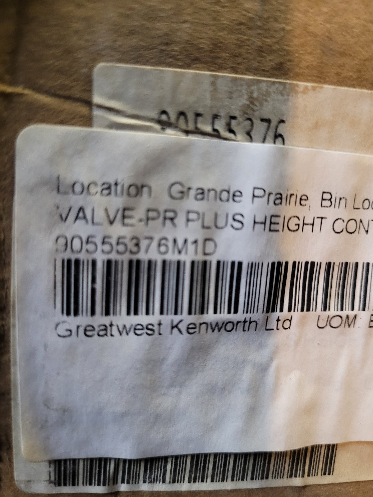 Haldex 90555376 PR Plus Height Control Valve, Kenworth 90555376M1D