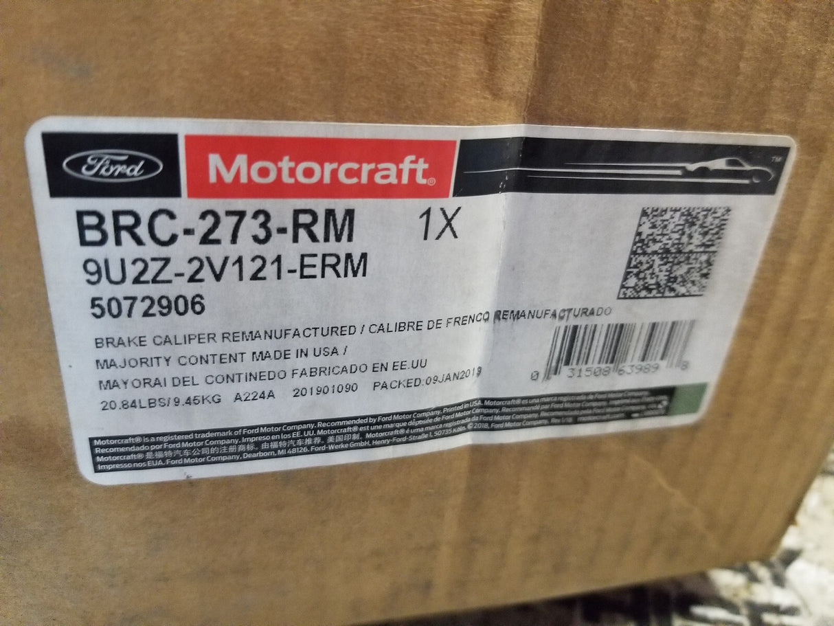 Motorcraft BRC-273-RM Remanufactured Disc Brake Caliper Ford 9U2Z-2V121-ERM