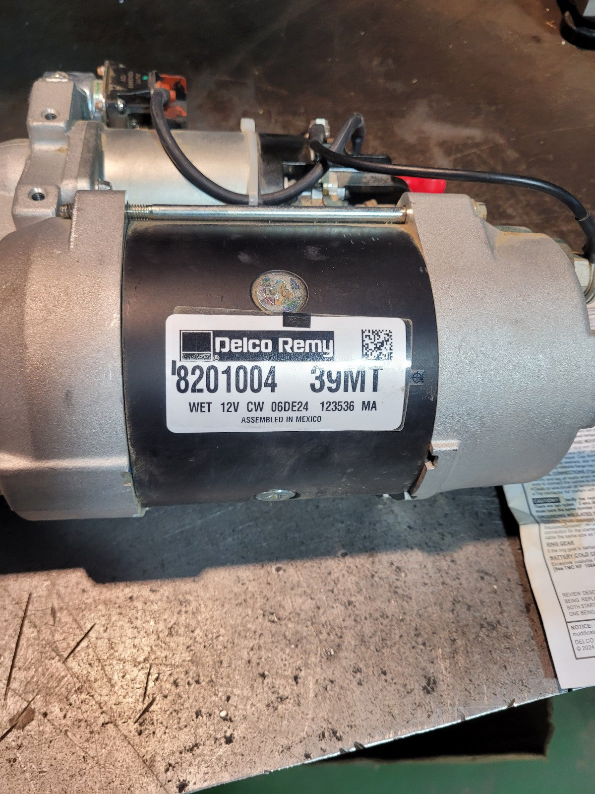 NEW Delco Remy 8201004 Starter Motor 39MT 12V