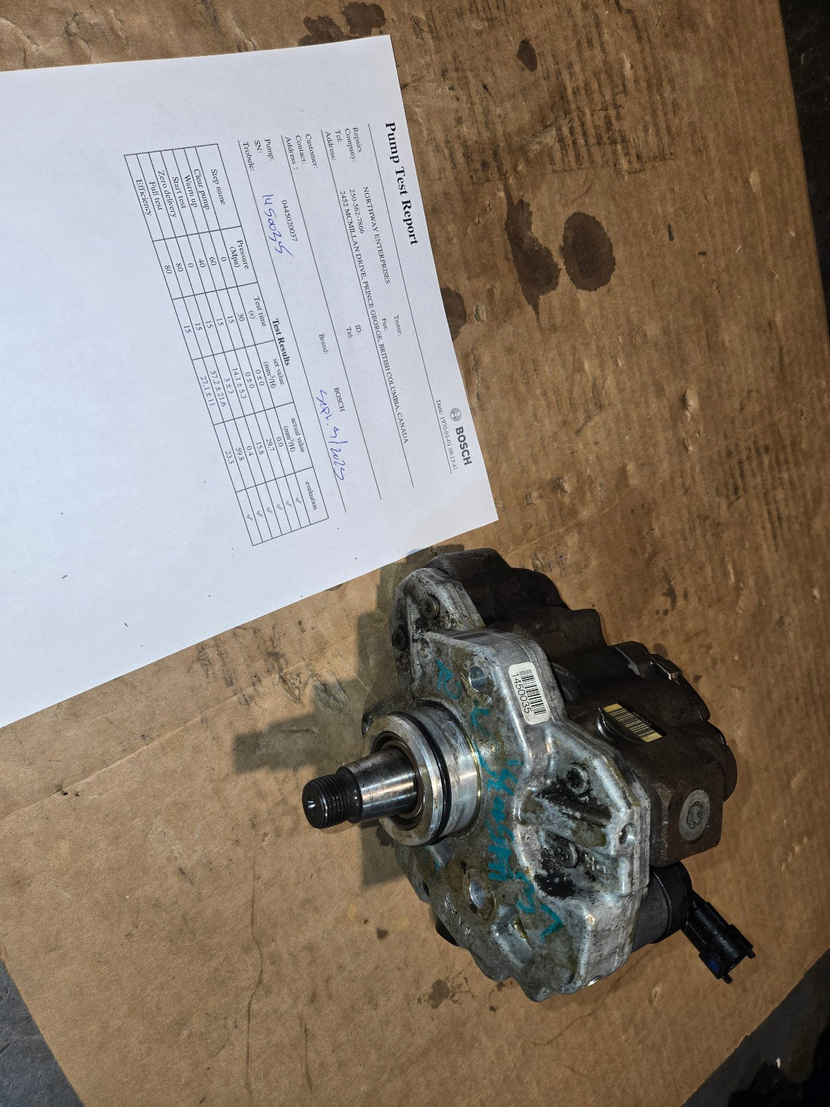 Tested 0445020037 Bosch CP3 Injection Pump 07-10 GM Duramax