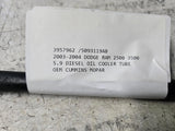 3957962 5.9L CUMMINS COOLANT LINE OIL COOLER TUBE 5093119AB