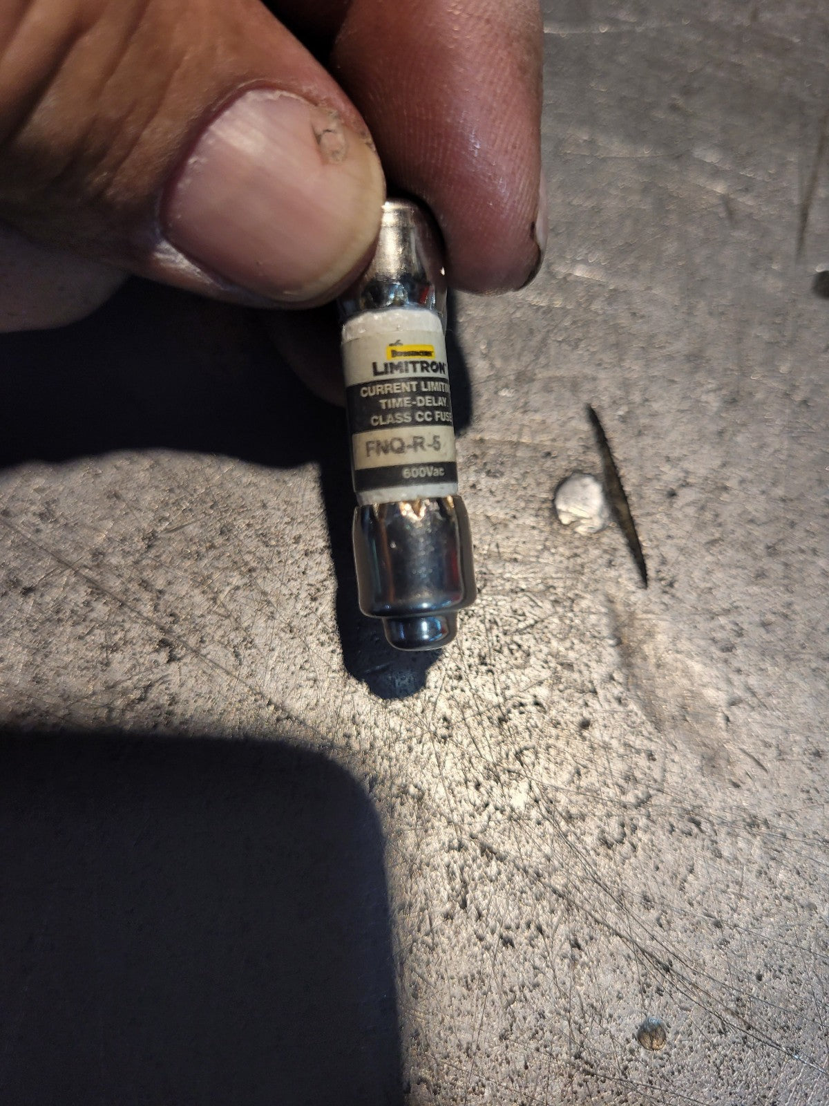 1 BAG OF 13pc Bussmann FNQ-R-5 5A 600Vac Fuses