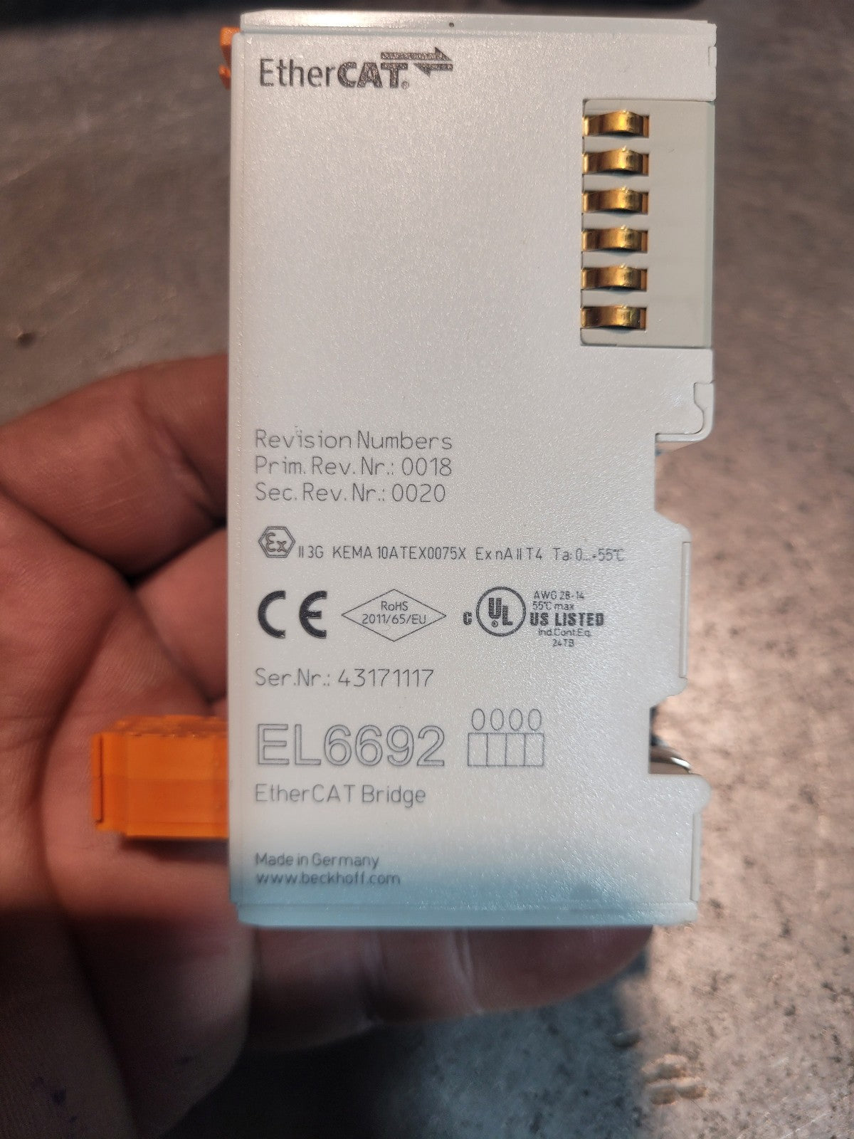 NEW EL6692 BECKHOFF ETHERNET BRIDGE