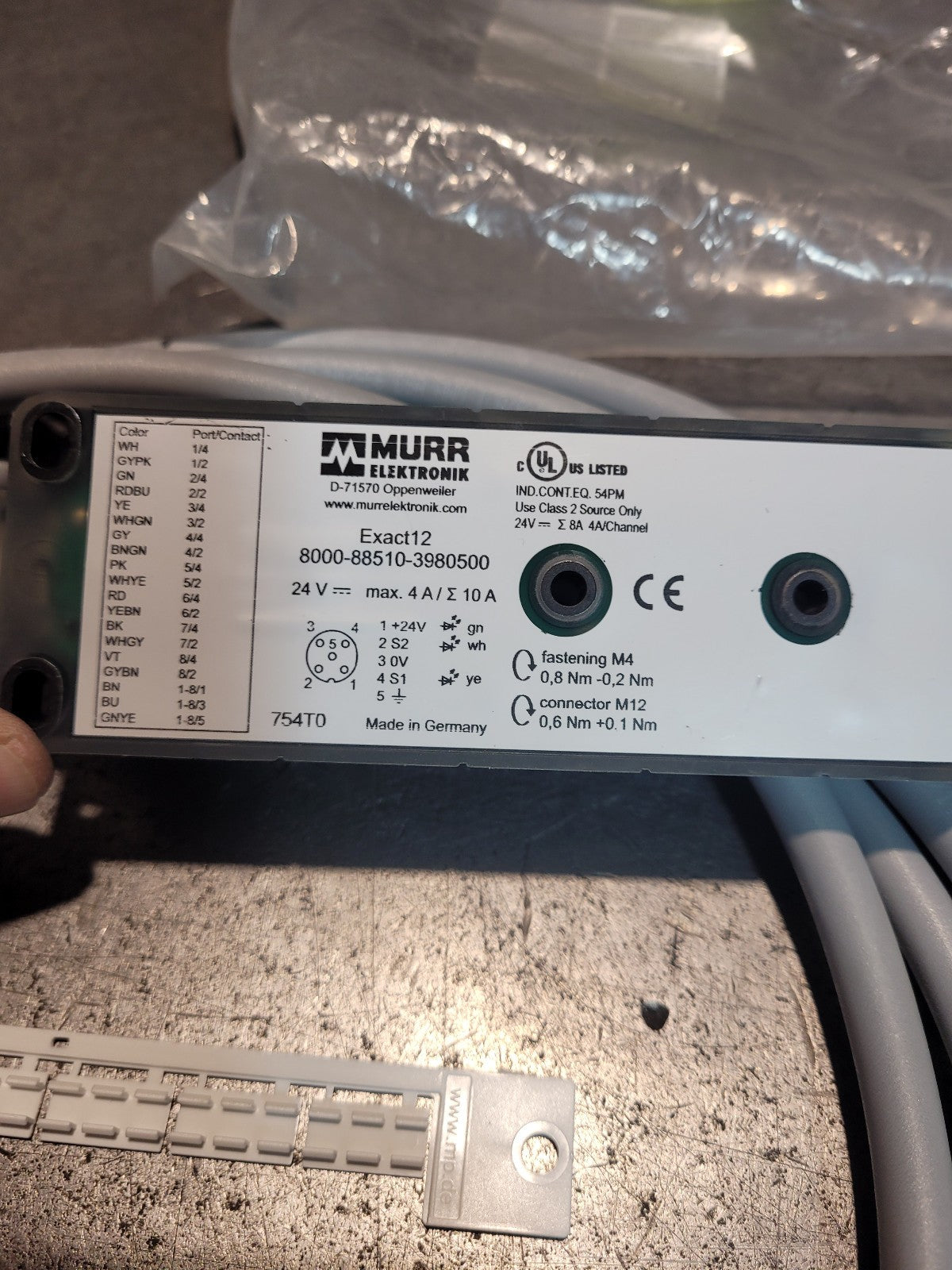 1 pcs NEW MURR 8000-88510-3980500 Junction box