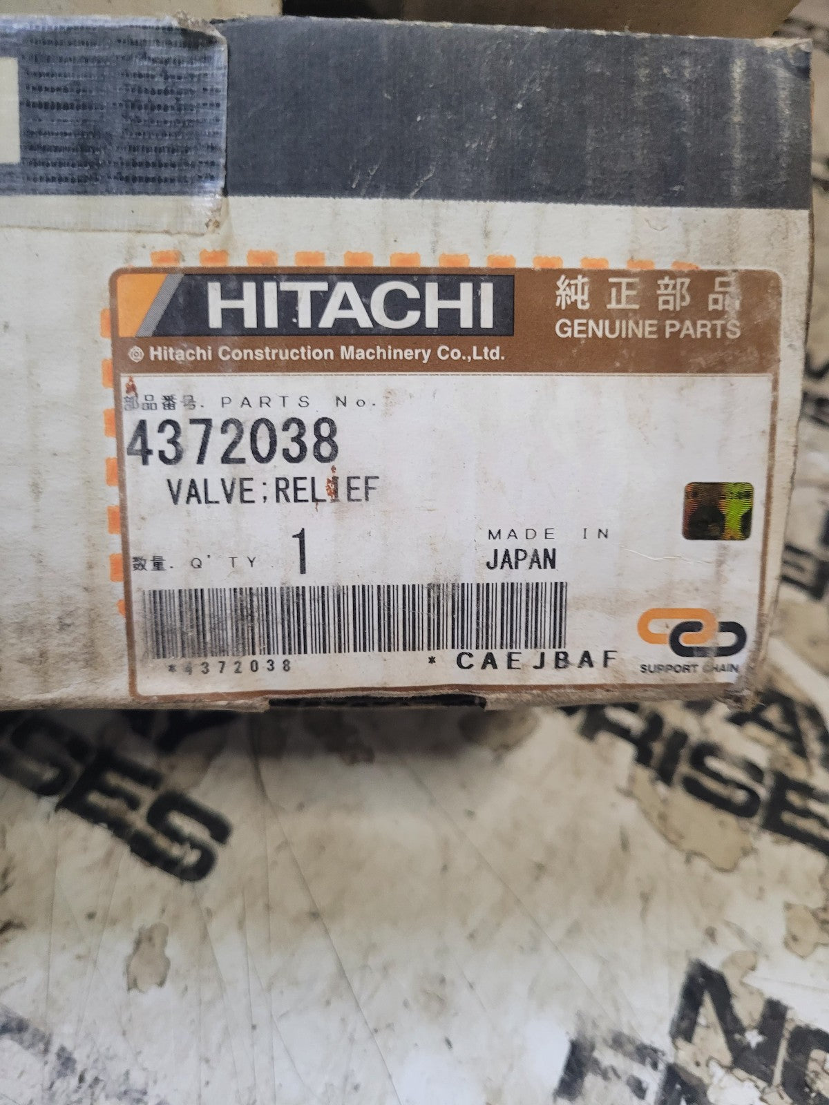 GENUINE Main Relief Valve 4372038 For Hitachi Excavator