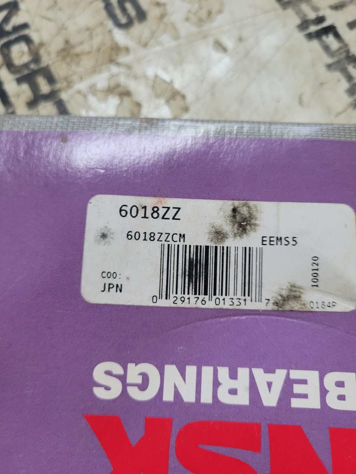 6018ZZ NSK BEARING Deep Groove Ball Bearings 90x140x24mm