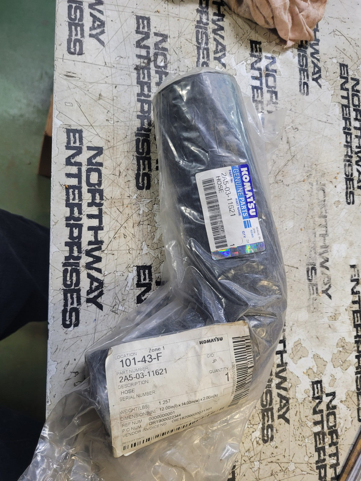 2A5-03-11621 GENUINE KOMATSU RADIATOR HOSE