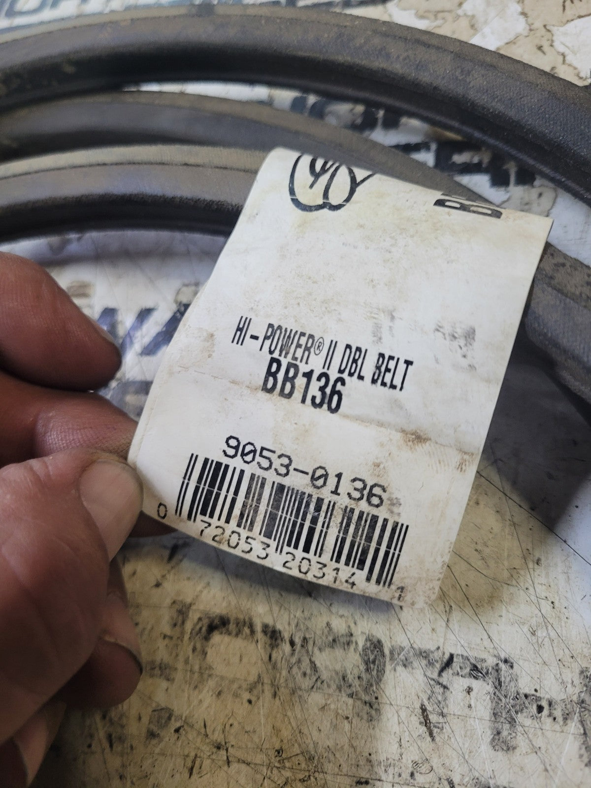 BB136 GATES 9053-0136 HI-POWER BELT
