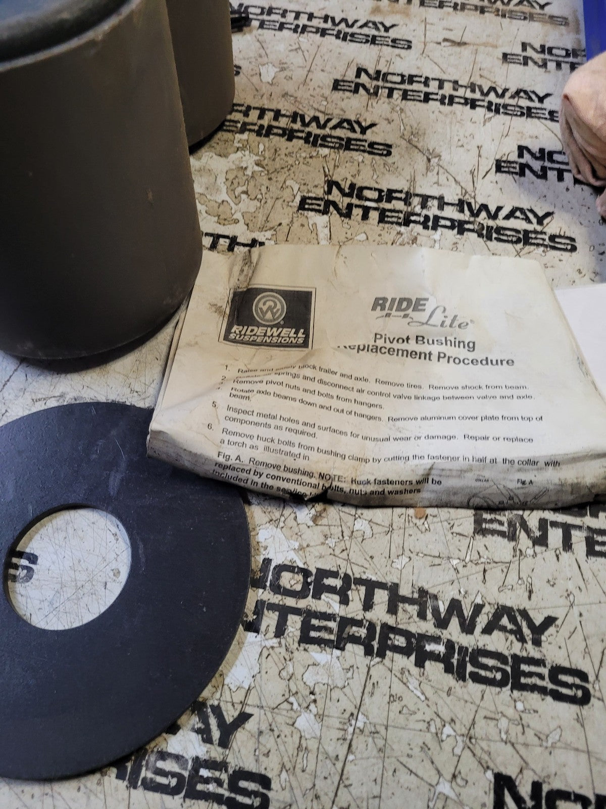 Ridewell 6040039 BUSHING KIT Ridelite 60 Duro A