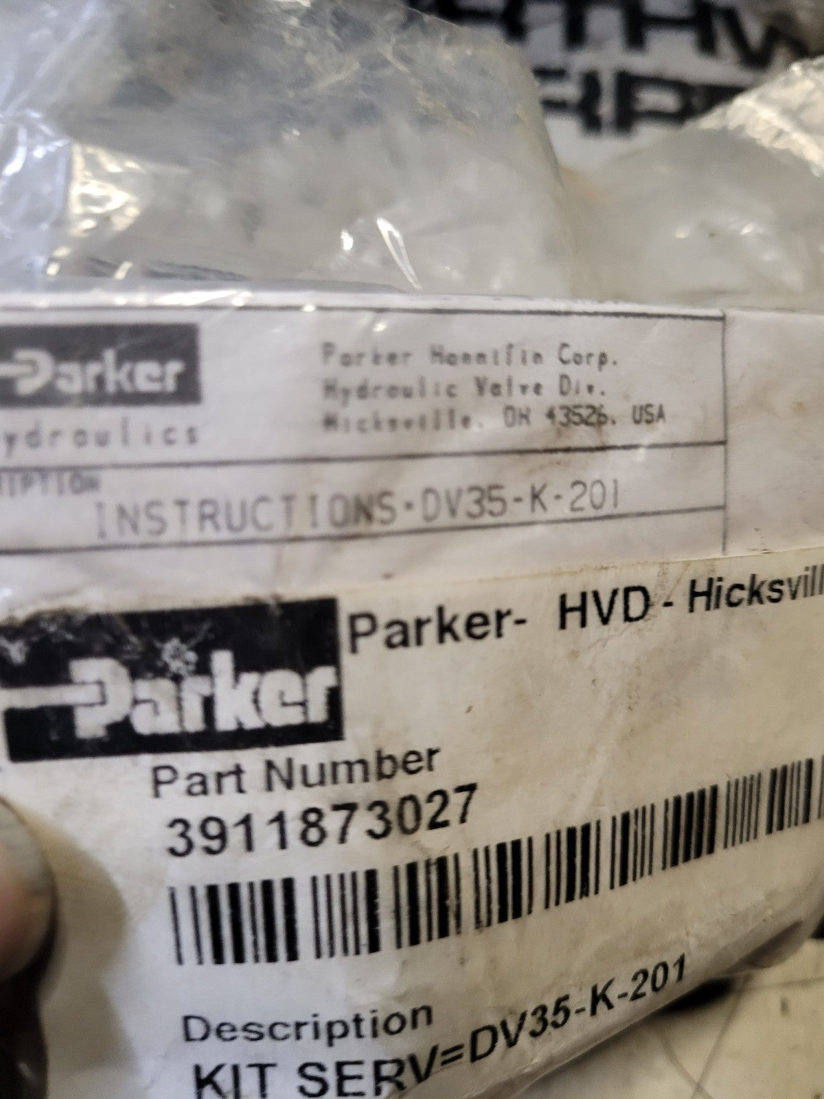 PARKER 3911873027 DV35-K-201/KIT SERV