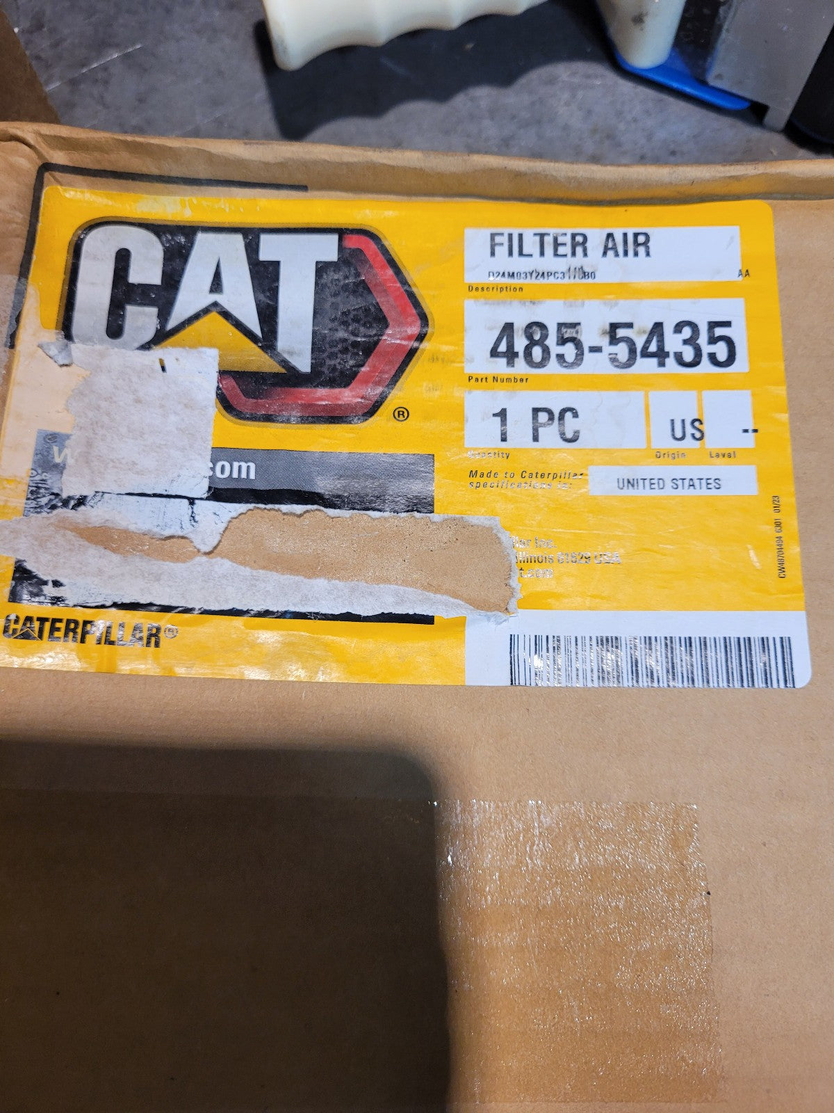 Caterpillar 485-5435 4855435 CABIN AIR FILTER
