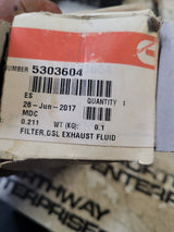 Diesel Exhaust Fluid Filter Kit 5303604 For Cummins EPA 13 15L ISX QSX