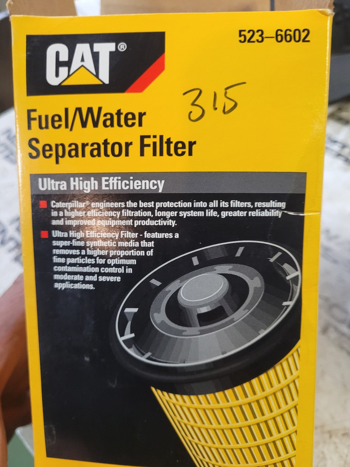 523-6602 CATERPILLAR CAT FUEL FILTER 5236602