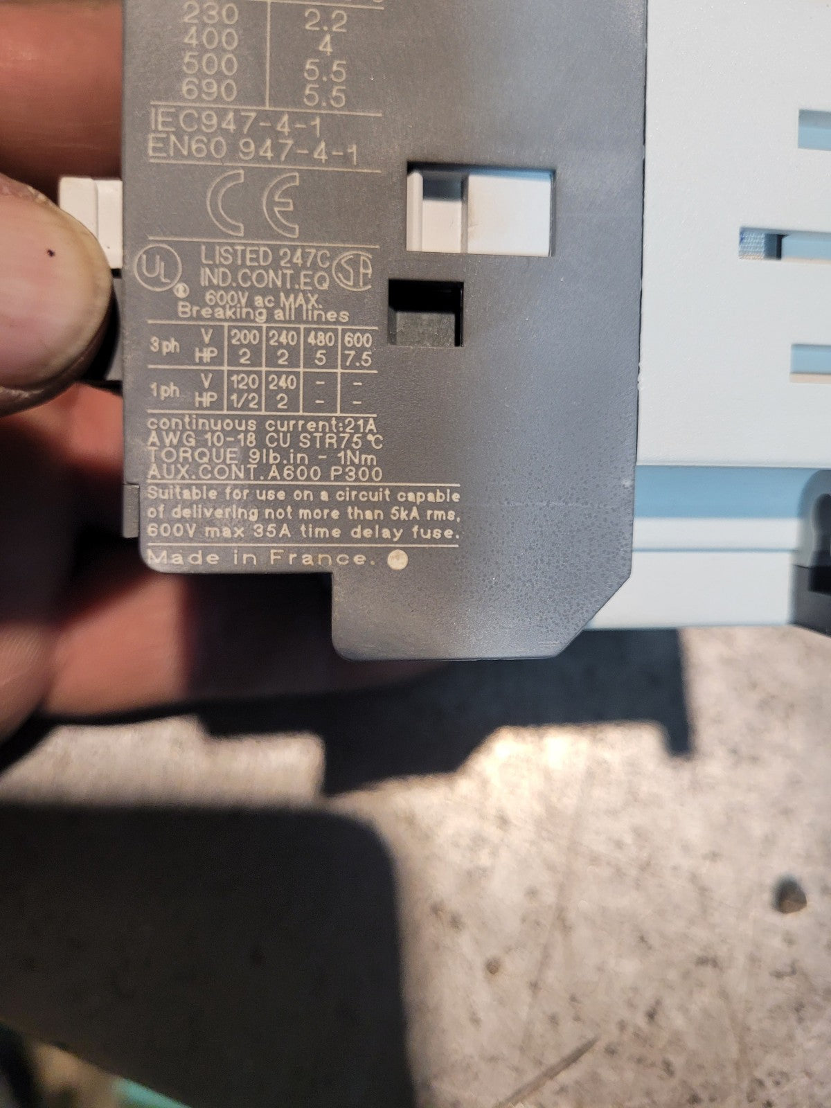 A9-30-10-84 ABB A9-30 Contactor 120V coil AC 9A Contactor