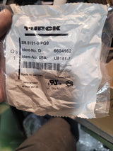 Turck BM 8151-0/PG9 Connector M12 Eurofast Female Straight 5 Wire 6-8mm Cable