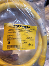 Turck RSM RKM 66-1M Cordset, 7/8-16UN Male Straight to Female Str, 6 Wire, 1m,