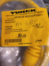 Turck RSM RKM 86-1M Cordset, 7/8-16 Male Straight, 8 Wire, 1m, PVC, Yellow