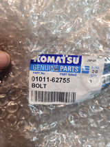 01011-62755 GENUINE KOMATSU BOLT M27 x 155mm Bolt