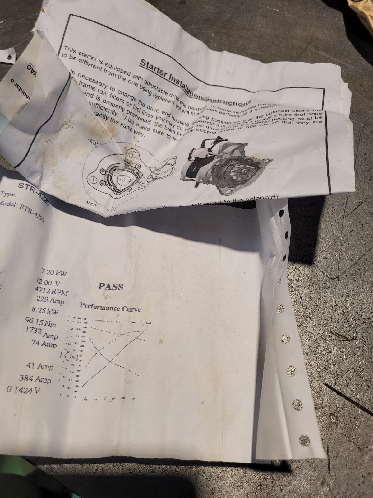 UNIPOINT STR-4295 Starter Motor 39MT, 12V (Replaces 8200433)