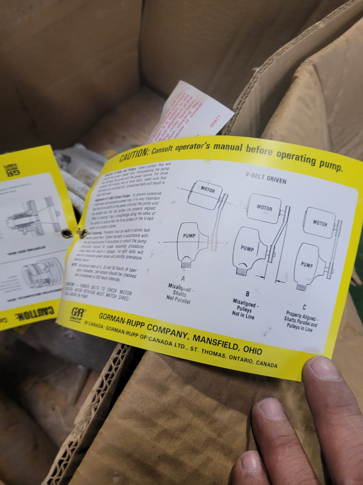 02K3-B, 432390241 Self Priming GORMAN-RUPP Self Priming Centrifugal Pump