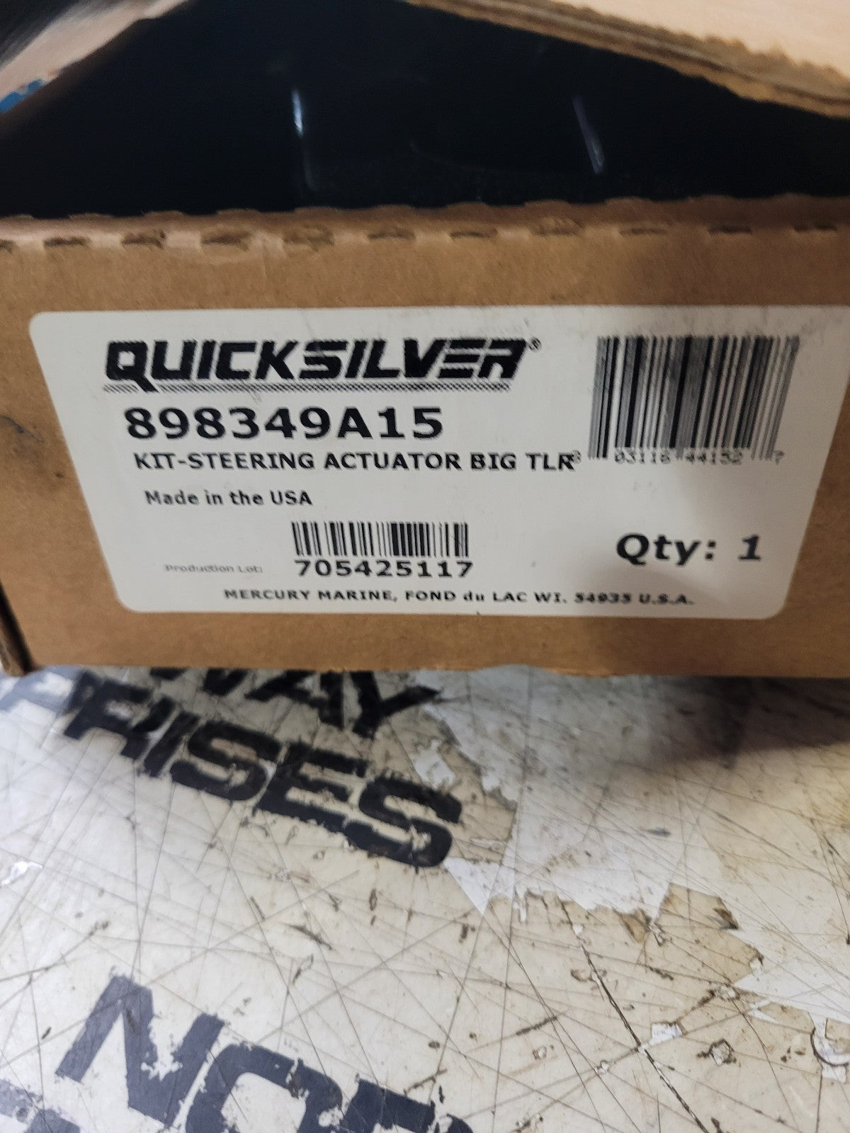 MERCURY QUICKSILVER BIG TILLER STEERING ACTUATOR KIT 898349A15