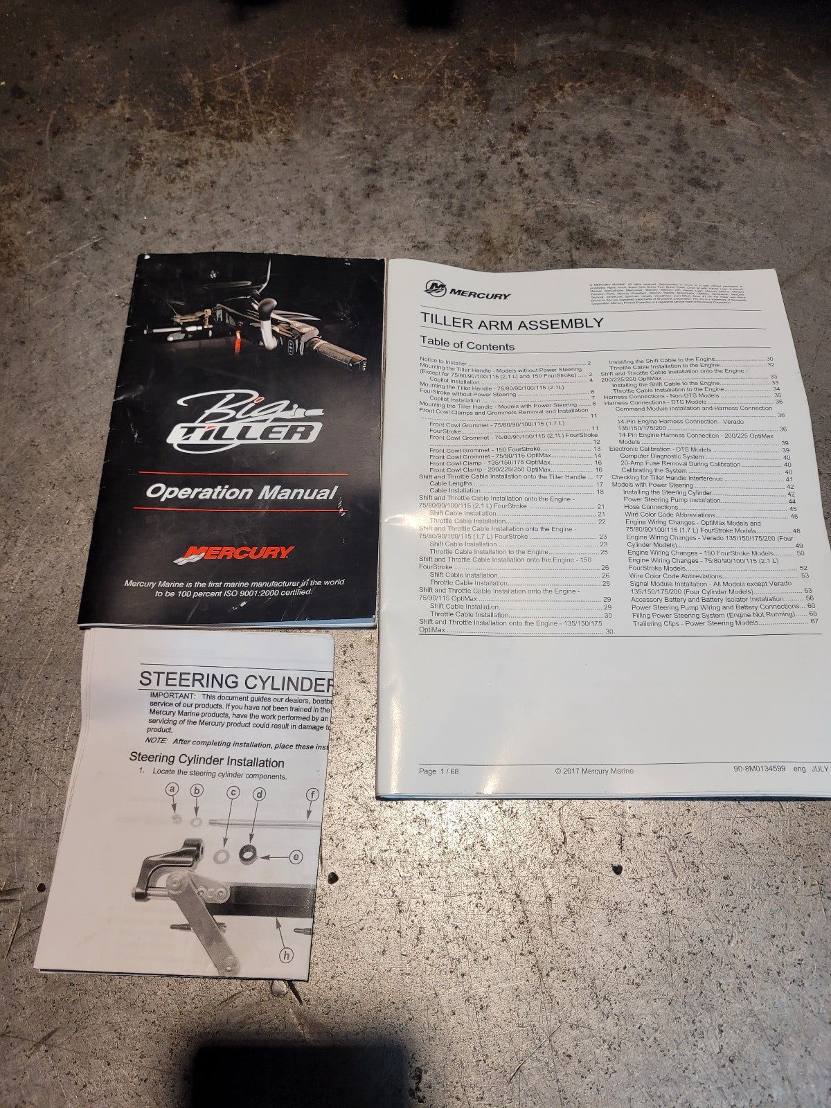 Mercury Outboard 98-8M0159449 Tiller Arm Conversion Kit 40-60 HP WITH CCM