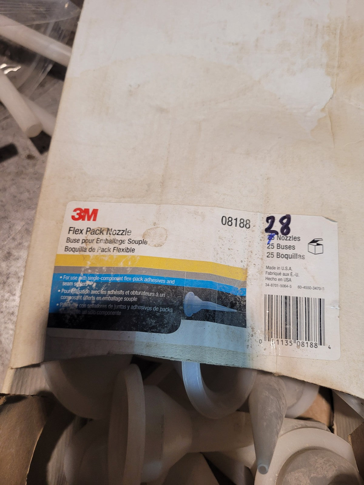 3m 08188 Flex Pack Nozzle 25 Per Box