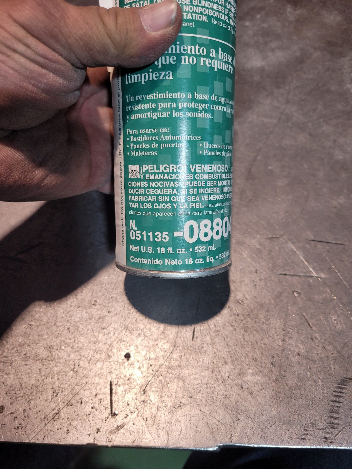 1 CAN - No Cleanup Waterbased Undercoating 08804, 18 fl oz